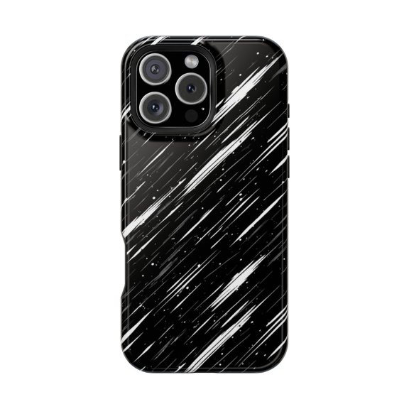 Meteor Rush Magnetic Tough Phone Case, Cosmic Dual Layer Shockproof Protective Cover Compatible with iPhone 13 Pro Max