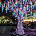 thumbnail image 1 of Meteor Shower Lights Outdoor, 10 Tubes 200 LED Falling Rain Drop Lights, Christmas Light for Holiday Party Decoration (Multicolor), 1 of 9