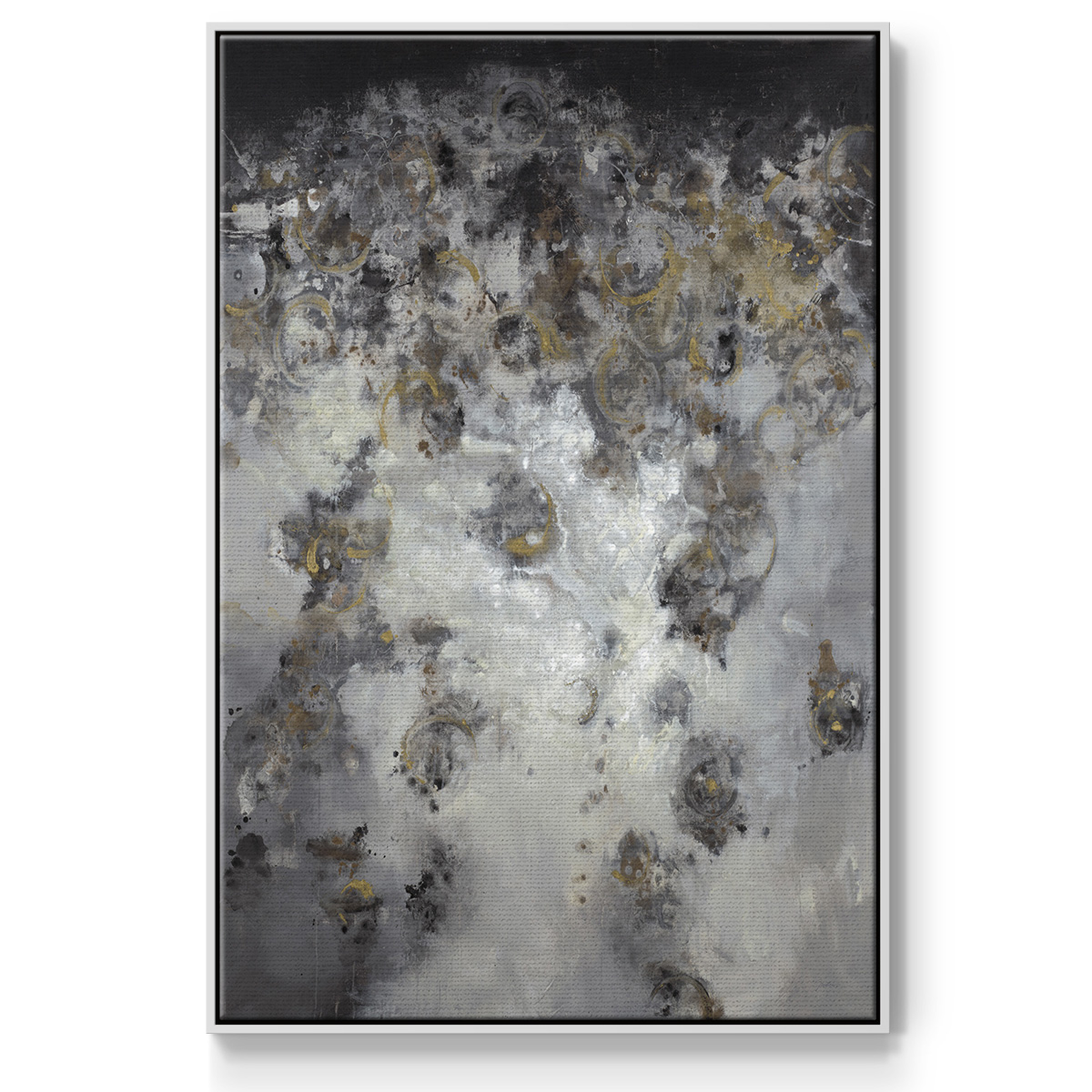 Meteor Showers Framed Premium Gallery Wrapped Canvas - Ready to Hang