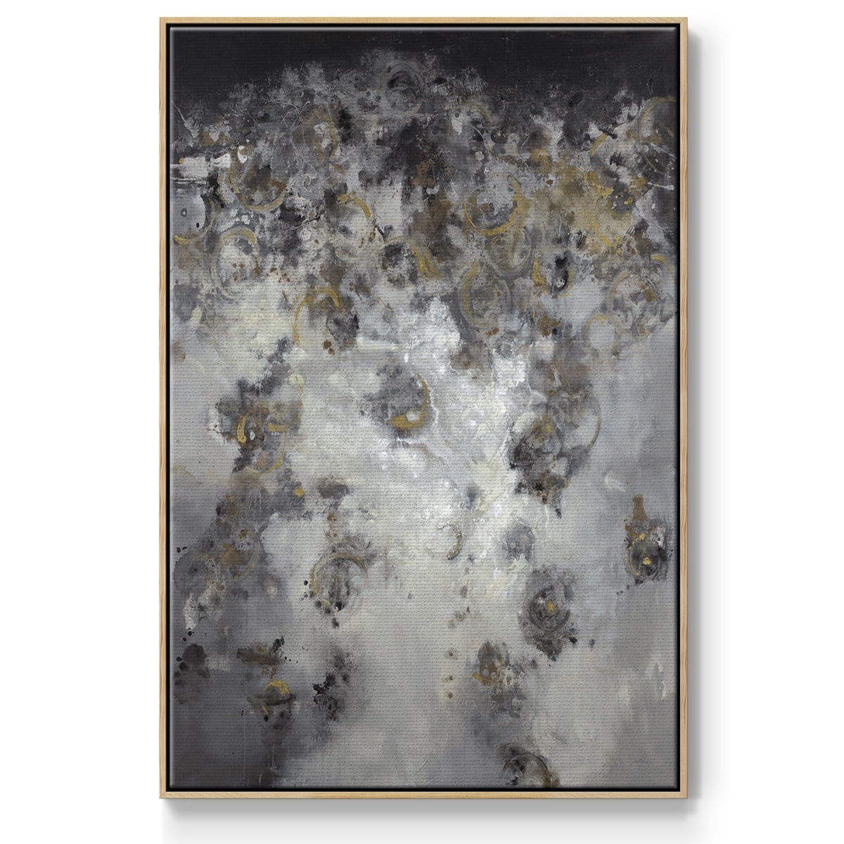 Meteor Showers Framed Premium Gallery Wrapped Canvas - Ready to Hang