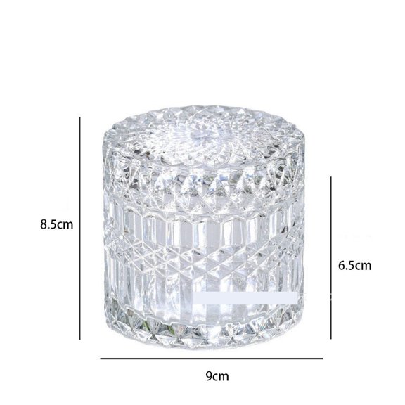 Meteor Style Transparent Glass Jewelry Box - Elegant Desktop Organizer for Necklaces, Earrings, Rings, and Bracelets