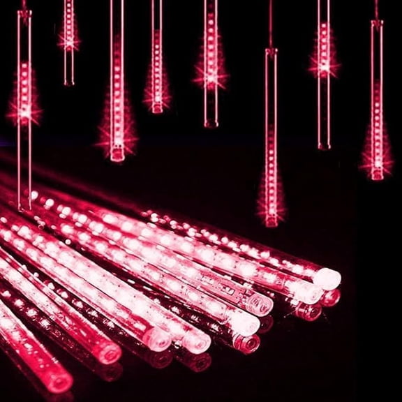 Meteor rain Lights, Rain Lights, Meteor Light 30cm 10 Tube 360LED Solar rain Lights with for Christmas Parties Wedding Christmas Tree
