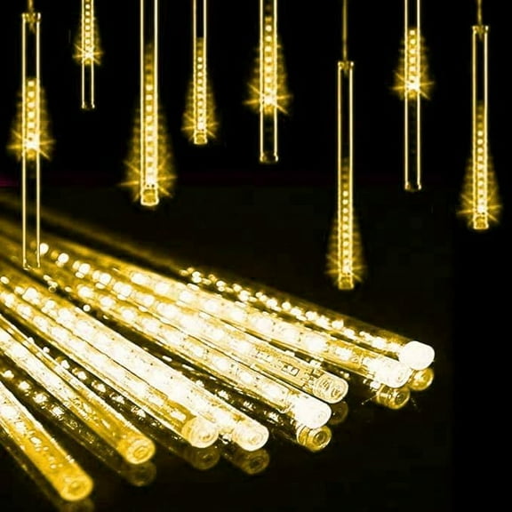 Meteor rain Lights, Rain Lights, Meteor Light 30cm 10 Tube 360LED Solar rain Lights with for Christmas Parties Wedding Christmas Tree