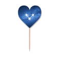 thumbnail image 1 of Meteoric Rise Beautiful Lucky Stars Toothpick Flags Heart Lable Cupcake Picks, 1 of 3