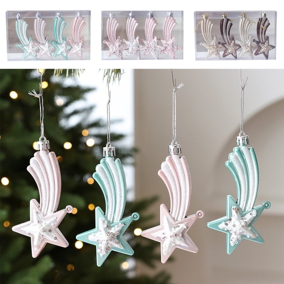 Meteorite Christmas Balls Set, Christmas Tree Decoration Hangings and Hazelnut Shaped Balls, Indoor Holiday Decor for Christmas Mantel Display and Tabletop Placement, Family Gathering and Akmoler