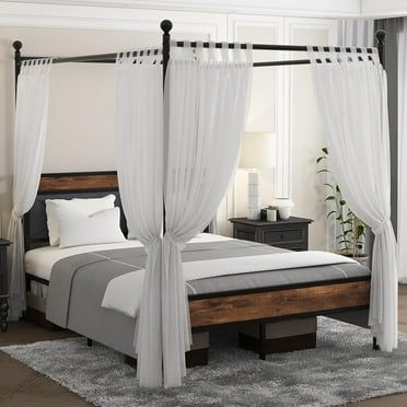 DHP Canopy Metal Bed, Twin, Gold - Walmart.com