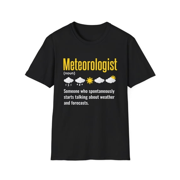Meteorologist Definition Clouds Weather Meteorology Lover TShirt