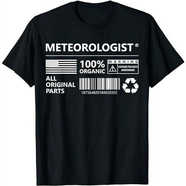 Meteorologist Marking Weather Forecast Funny TShirt