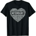 thumbnail image 1 of Meteorology Heart Gifts Weather Forecast Meteorologist Gift T-Shirt, 1 of 3