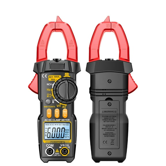 Meter Digital Multimeter 6000 Counts High Accuracy AC DC Clamp Meter Voltage Current Tester With LCD Display