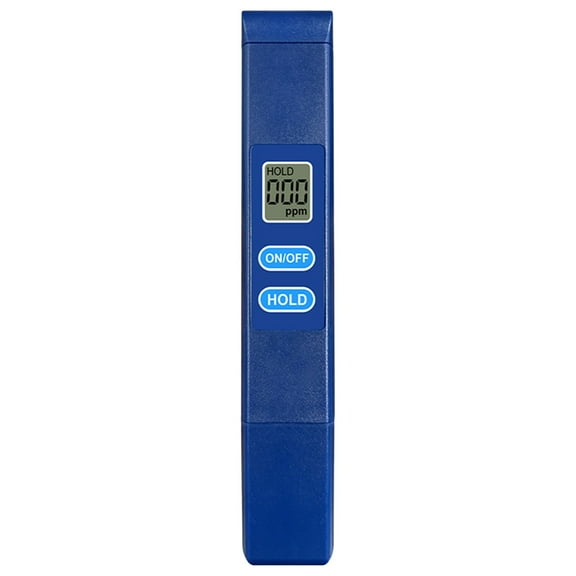 Meter Digital Water Tester, Electronic Water Tester with 0-9990 PPM Measurement Range,Digital Water Test Pen for Farming, Aquariums,Pools,Auto-Calibration,1-3s Quick Precise Readings,Blue,0.9x5.5"