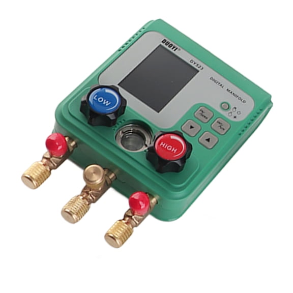 Meter Electronic Air Conditioning Refrigerant Fluoride Meter Vacuum Pressure Gauge Digital Manifold Gauge Automobile Refrigerant Repairing Vacuum Meter