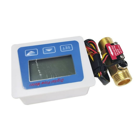 Meter Fuel Gauge Flowmeter Counter Indicator Sensor FlowSensor With LCD Meter