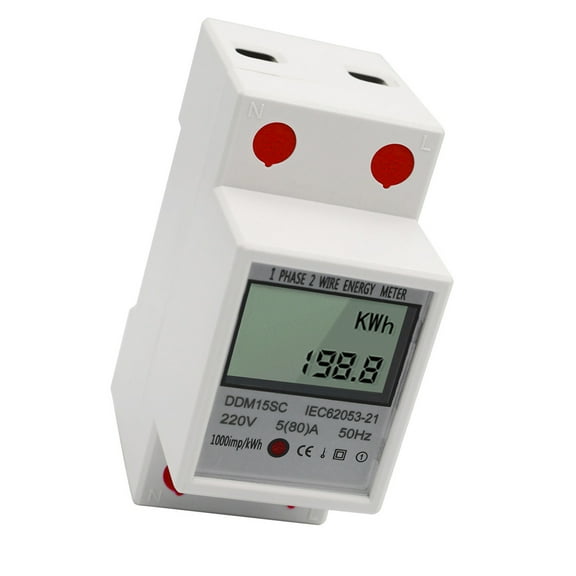 Meter,Meter Meter Lcd Huiop 6588 Din Rail 5 80a Kwh Meter Lcd 220v Meter Display Meter Din-rail Meter 50hz Consumption 50hz Meter Real-time Meter 220v Meter Display Din-rail
