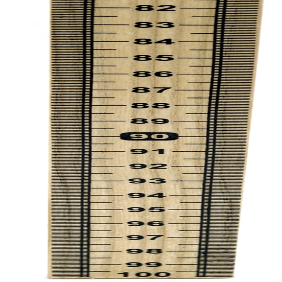 Meter Stick (Pack of 10) Single Sided Hardwood Metric Meter Stick with Vertical Reading and Zero Top - Eisco Labs