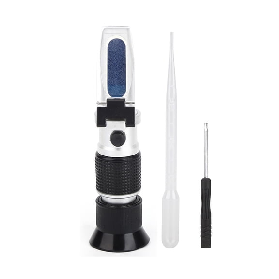 Meter Tester Handheld Tool Refractometer Concentration 0-90% for Automatic Temperature Compensation ,Instant Results