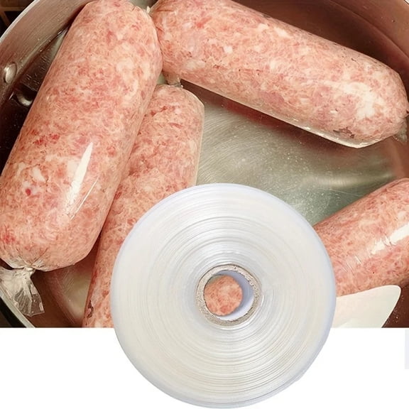 Meter Wide 50mm Diameter 32mm High Temperature Resistant Transparent Color Plastic Packaging Sausage Casing Making Tool