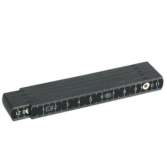 Meterk 1M Slide Ten-Parts Fold Up Rulers 3ft Folding Versatile Inside Reading Carpenter's Ruler Education Meter Lightweight and Compact Measuring Tool