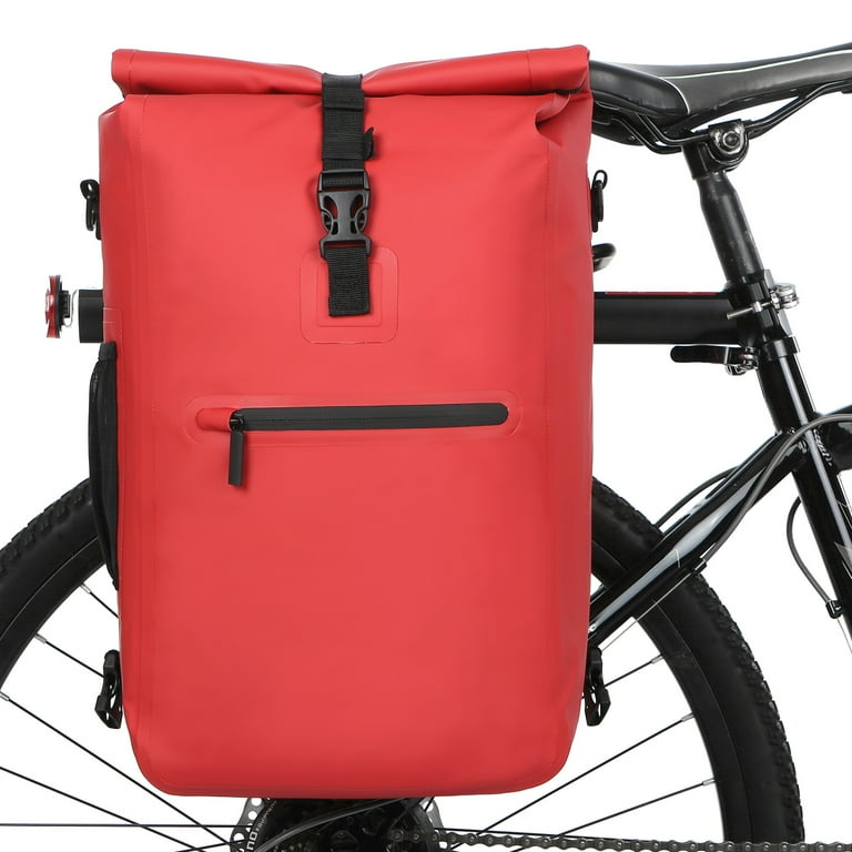 Meterk 3 in 1 Waterproof Bike Pannier Rear Rack Bag Backpack