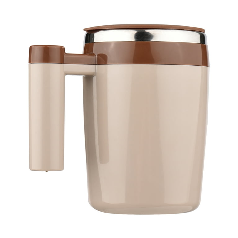 380mL Self Stirring Mug with Lid Automatic Magnetic Stirring Coffee Cup  Electric Stainless Steel Self Mixing Coffee Cup for Coffee Milk Cocoa Hot
