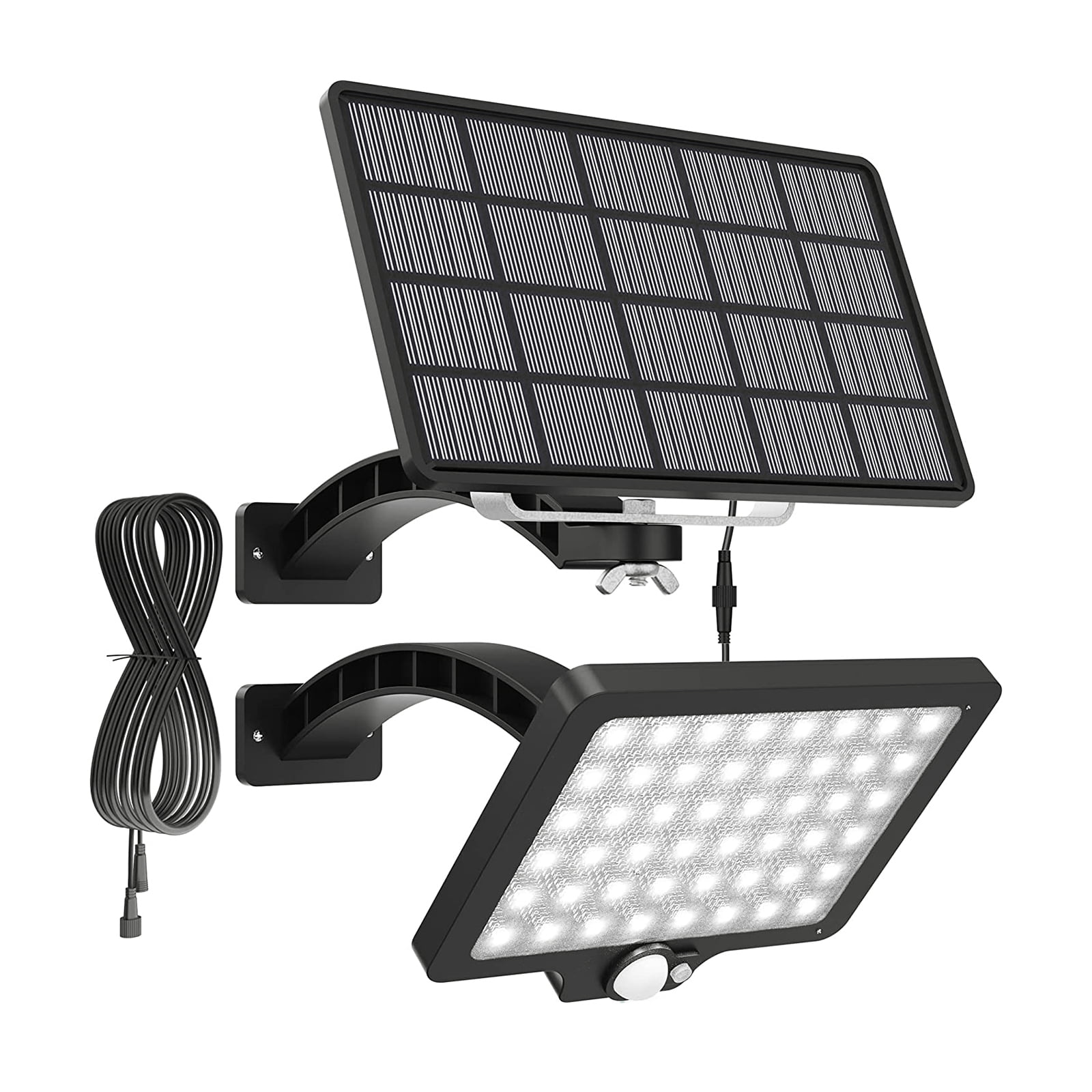 Meterk 48LEDs Solar Powered Wall Lamp Outdoor Motion Sensor Duskto