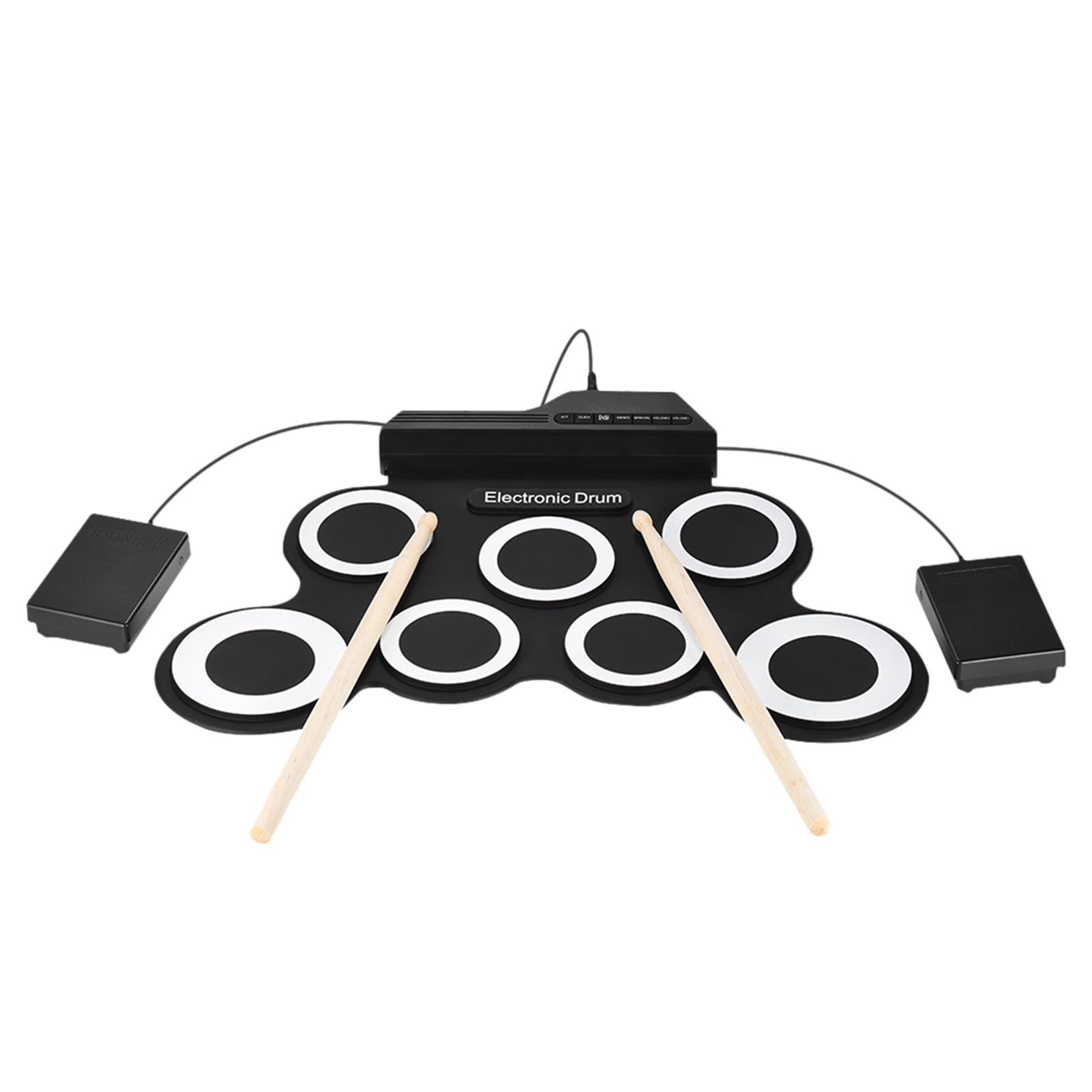 AeroBand PocketDrum Electric Air Drum Set Sticks, with Drumsticks, Pedals,  Cable