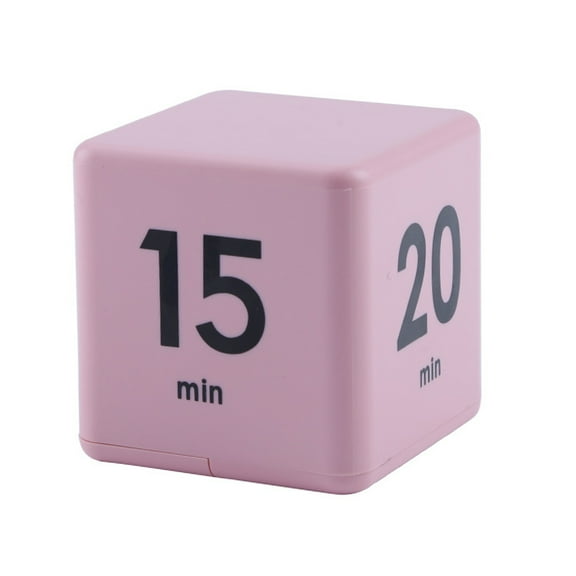Meterk Cube Timers Time Management and Countdown Settings with Gravity Sensor Flip Timer 2.6 Inch Kids Timer 15-20-30-60 Minutes for Studying Cooking Reading Exercise