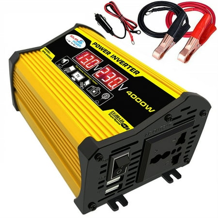 Meterk Inverter 12V 300W Continuous 4000W Surge Power Inverter with Dual USB for Car