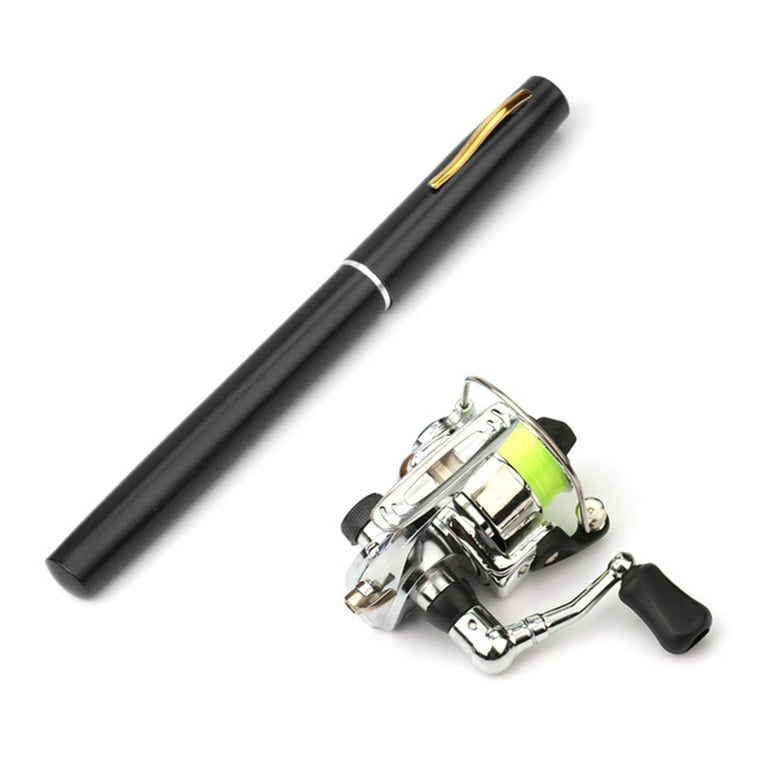 Meterk Pocket Collapsible Fishing Rod Reel Combo Mini Pen Fishing