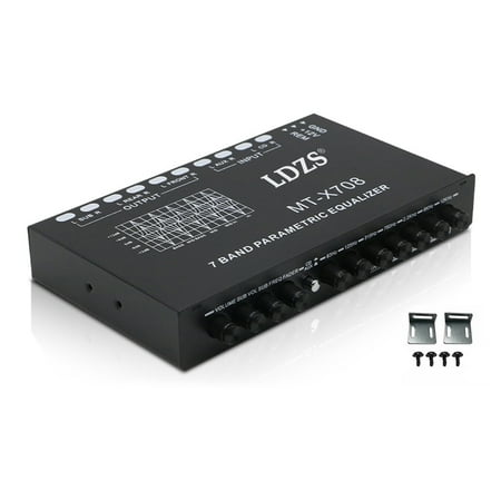 Meterk Professional 7 Band Car Equalizer Multifunctional Car Audio EQ Tuning Crossover Amplifier Parametric Equalizer Car Audio Equalizer