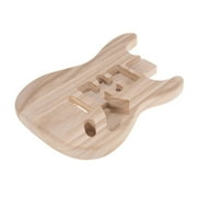 Meterk ST01-TM Unfinished Handcrafted Guitar Body Candlenut Wood Electric Guitar Body Guitar Barrel Replacement Parts