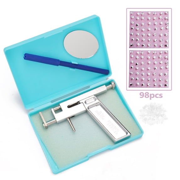 Meterk Stainless Steel Ears Piercing Tool Kit Professional Painless Ear Nose Piercing Machine