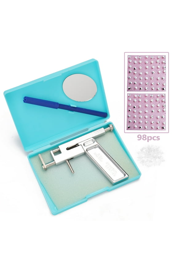 Stainless Steel Ears Piercing Tool Kit Professional Painless Ear Nose Piercing Machine
