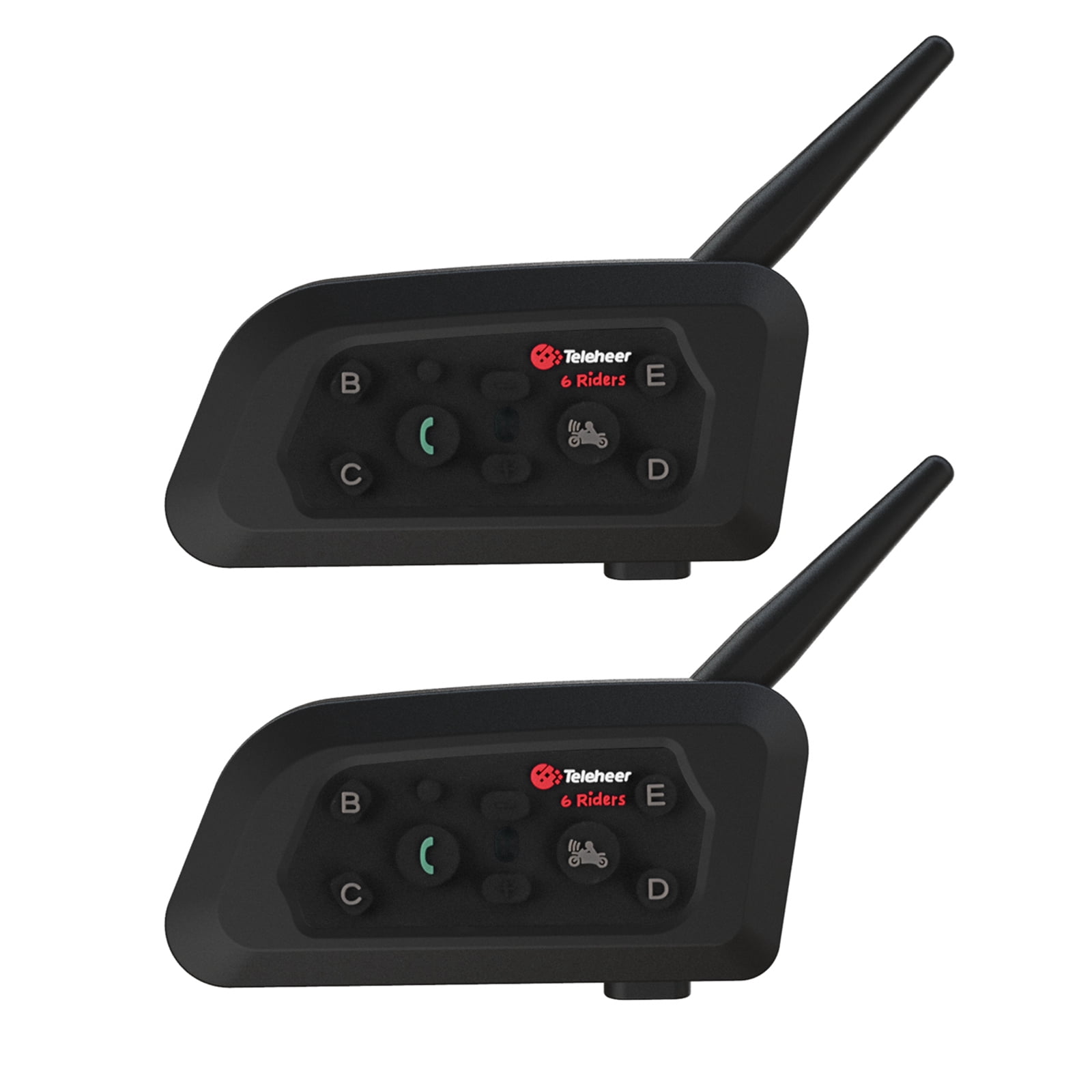 Meterk Teleheer V6 Motorcycle Helmet 5.1 Headset,Intercom Communication ...