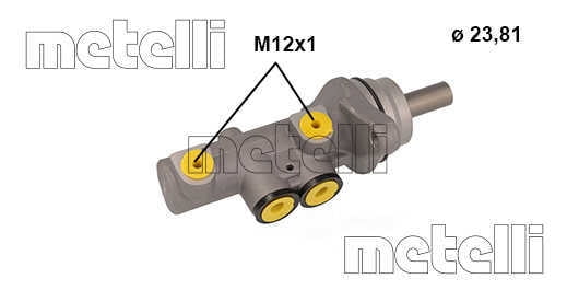 METELLI 05-1142 Brake Master Cylinder