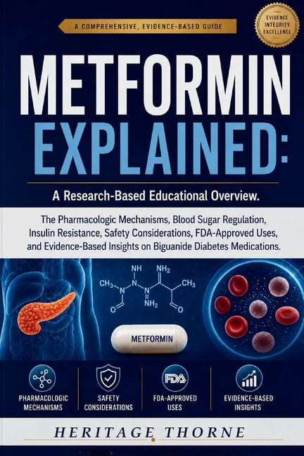 Metformin Explained: A Research-Based Educational Overview. The Pharmacologic Mechanisms, Blood Sugar Regulation, Insuli, (Paperback)