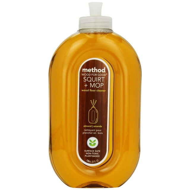Method 00562 Squirt + Mop Wood Floor Cleaner, Almond, 25 Oz, Each