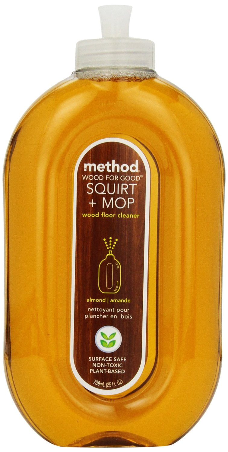 Method 00562 Squirt + Mop Wood Floor Cleaner, Almond, 25 Oz, Each