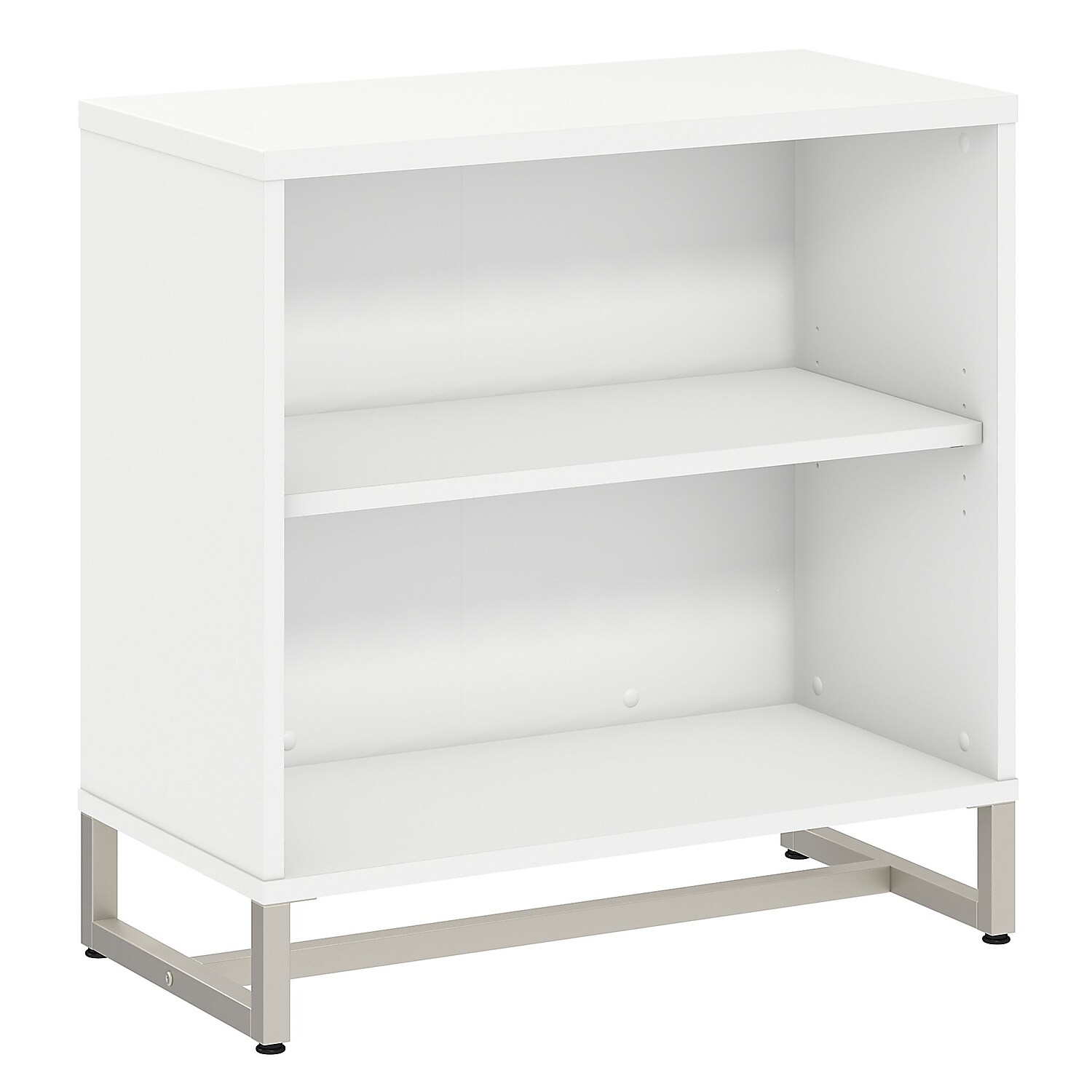 Method 2 Shelf Bookcase Cabinet in White - Engineered Wood - image 1 of 4
