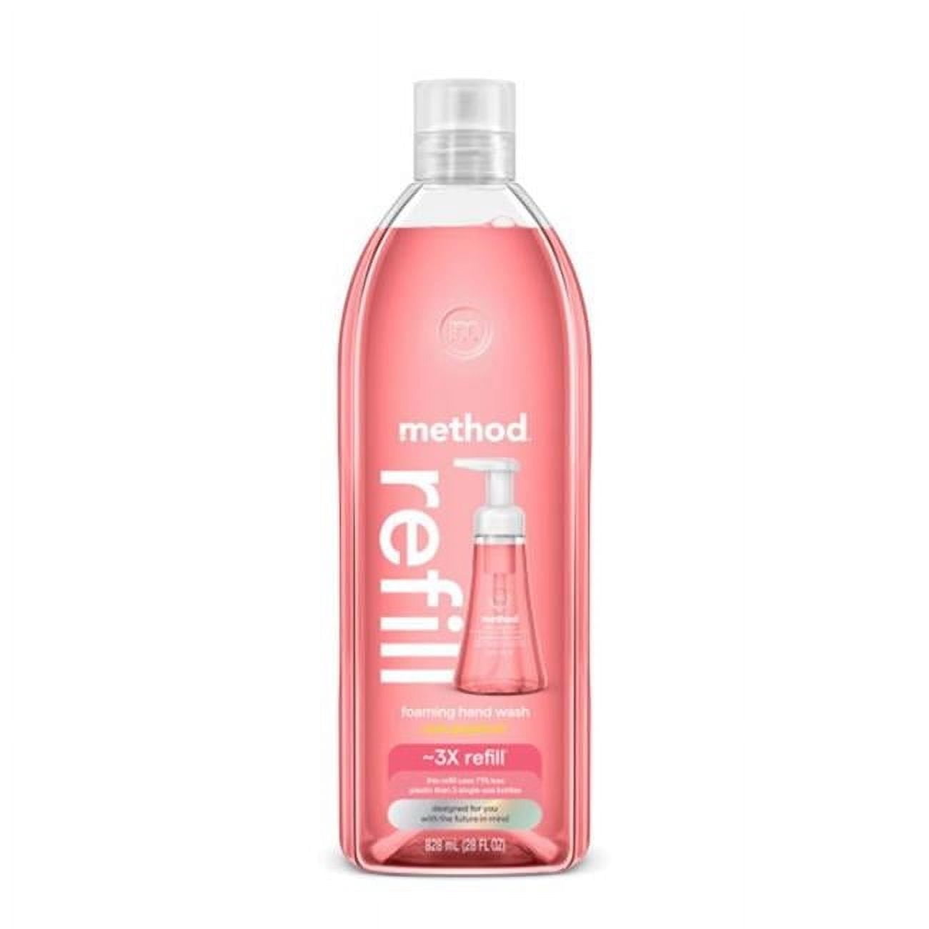 Method 9108415 28 oz Pink Grapefruit Scent Foam Hand Wash - Pack of 4