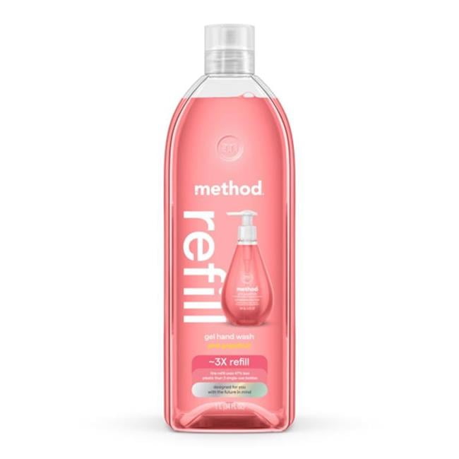 Method 9108427 34 oz Pink Grapefruit Scent Gel Hand Wash - Pack of 4