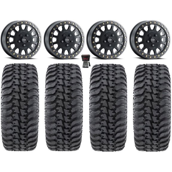 Method 401 Bdlk 15" Wheels 5+1 32" Regulator Tires Polaris RZR Turbo R & Pro R Ranger 1500 Xpedition