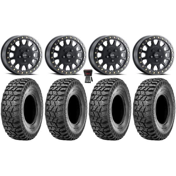Method 401 Bdlk 15" Wheels 5+1 33" Ridge Saw 2.0 Tires Polaris RZR Turbo R & Pro R Ranger 1500 Xpedition