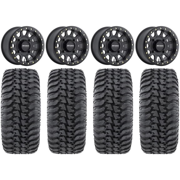 Method 401 Bdlk 15" Wheels Bk 5+1 30" Regulator Tires Polaris RZR XP 1000 / PRO XP / Ranger XP 900/1000