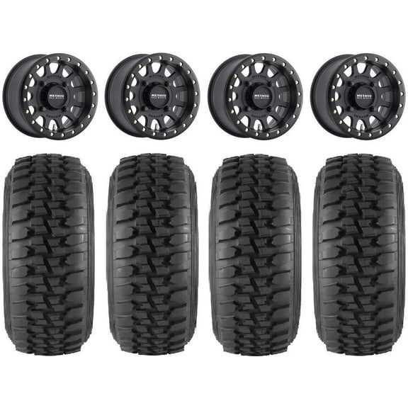 Method 401 Bdlk 15" Wheels Bk 5+1 32" DS Soft Tires Polaris RZR XP 1000 / PRO XP / Ranger XP 900/1000