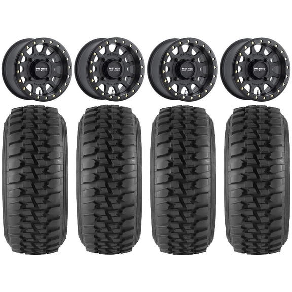 Method 401 Bdlk 15" Wheels Bk 5+1 33" Desert Series Tires Polaris RZR XP 1000 / PRO XP / Ranger XP 900/1000