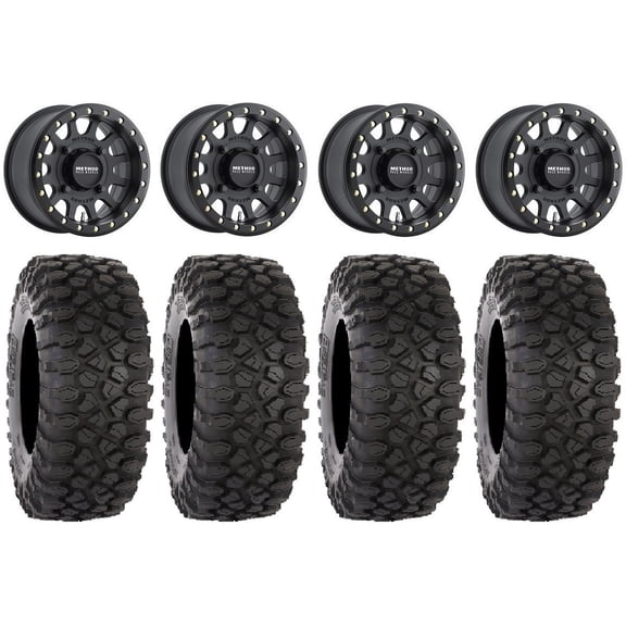 Method 401 Bdlk 15" Wheels Bk 5+1 35" XC450 Tires Can-Am Maverick X3 / Honda Pioneer 1000 / Talon