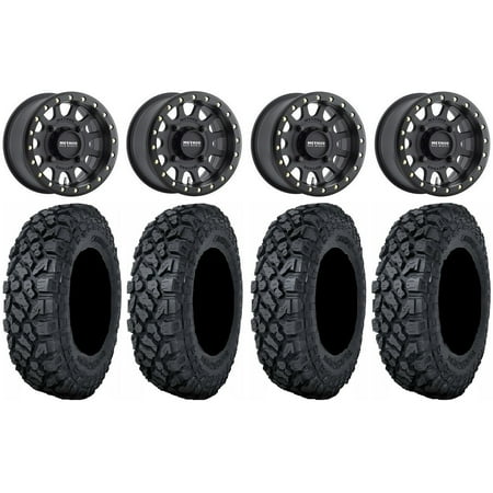 Method 401 Bdlk 15" Wheels Bk 5+2 32" Klever X/T Tires Sportsman RZR Ranger