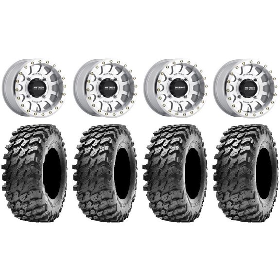 Method 401 Bdlk 15" Wheels Mh 4+3 30" Rampage Tires Polaris RZR XP 1000 / PRO XP / Ranger XP 900/1000