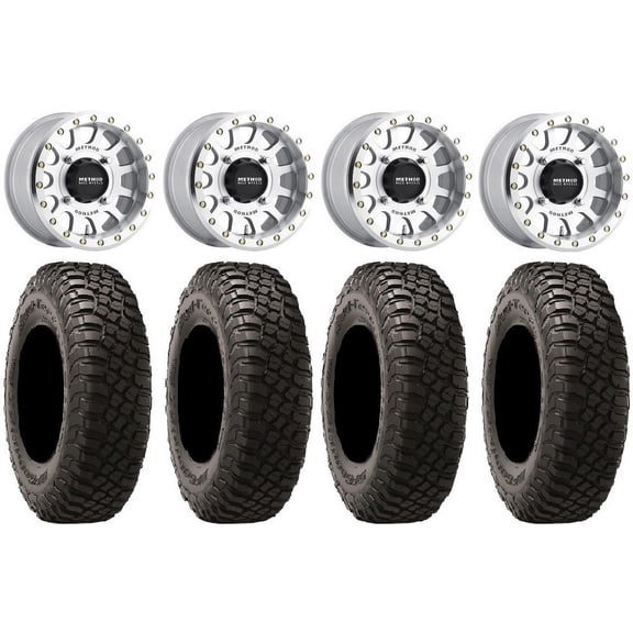 Method 401 Bdlk 15" Wheels Mh 4+3 32" BFG KM3 Tires Polaris RZR XP 1000 / PRO XP / Ranger XP 900/1000